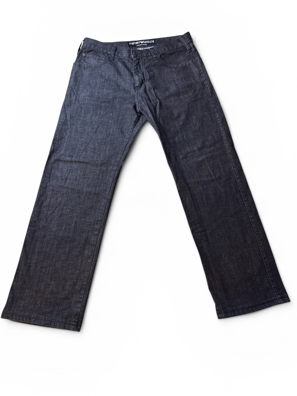 Emporio Armani Men’s Dark Gray Designer Jeans Size 34